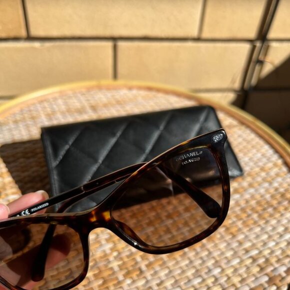 Chanel Polarised Tortoiseshell Sunglasses - + Original Packaging main image 9